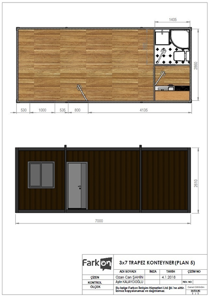 TRAPEZ KONTEYNER (PLAN 5)